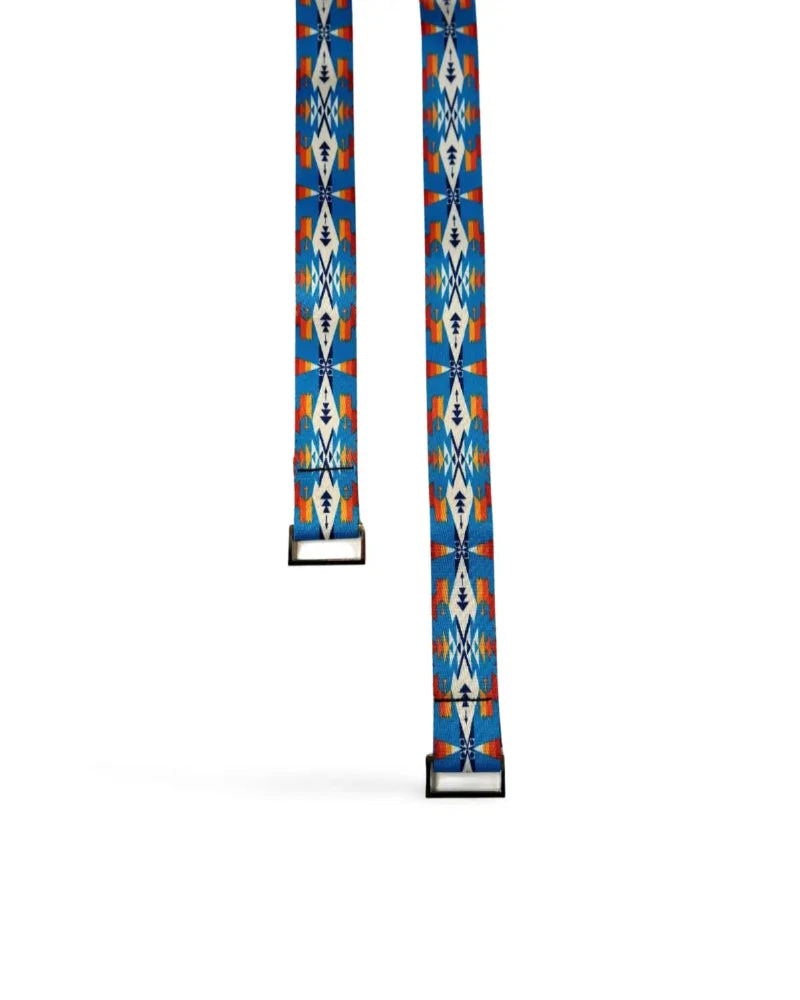 Metal Buckle Yoga Strap Pendleton Tucson Turquoise - Image 2