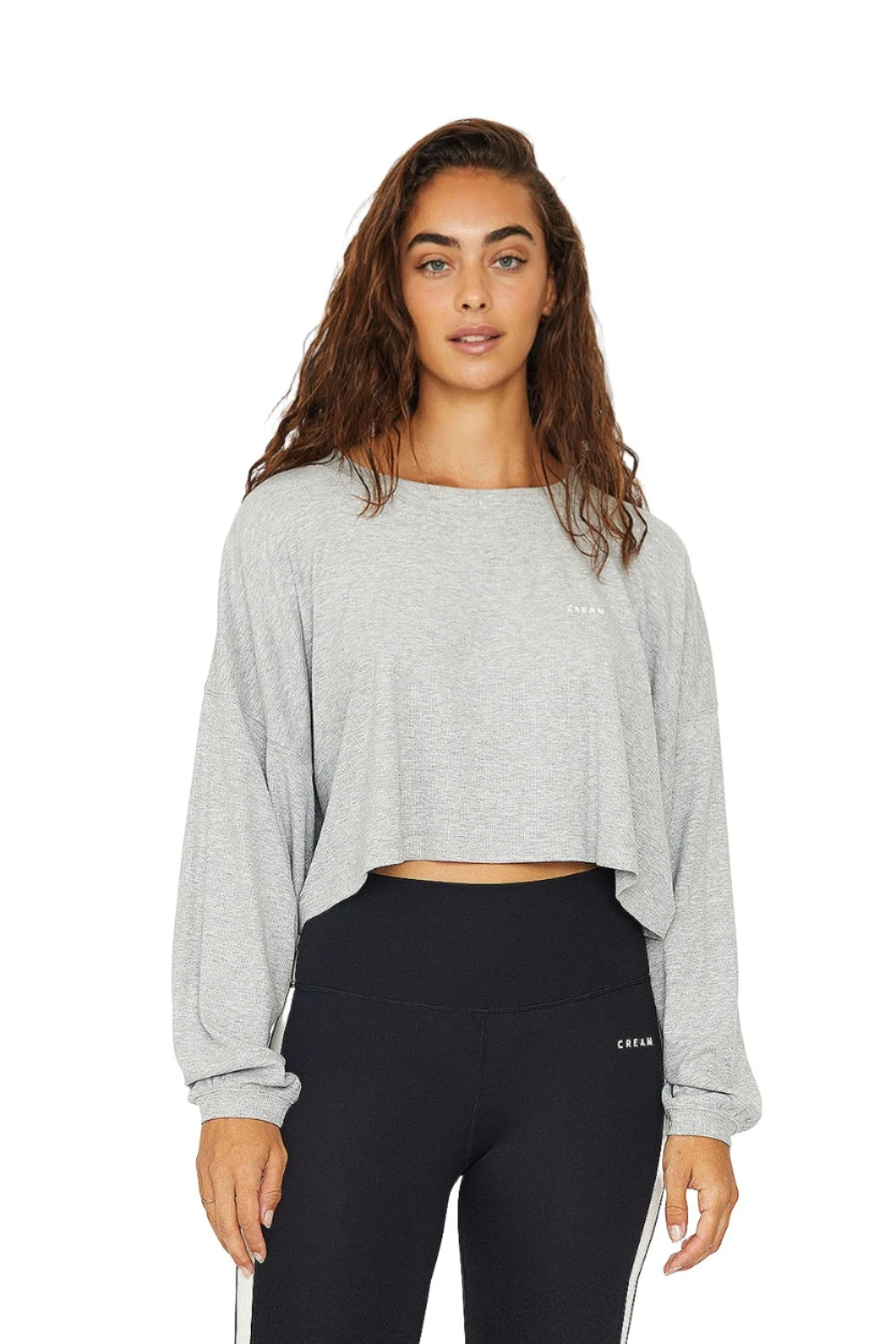 Alexa Long Sleeve Top - Heather Gray - Image 2