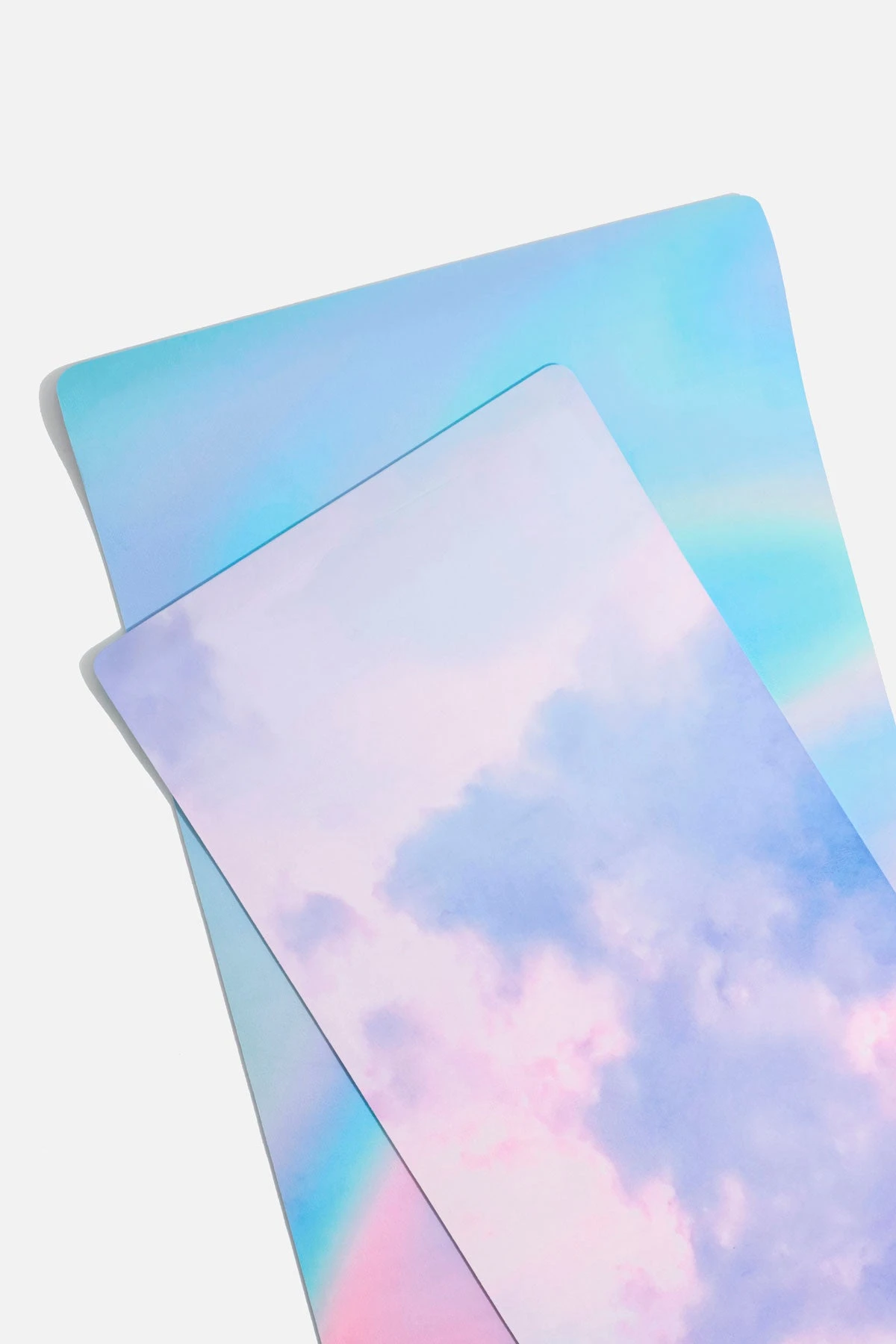 Super Wide 32” Vegan Suede Yoga Mat - Holographic - Image 3