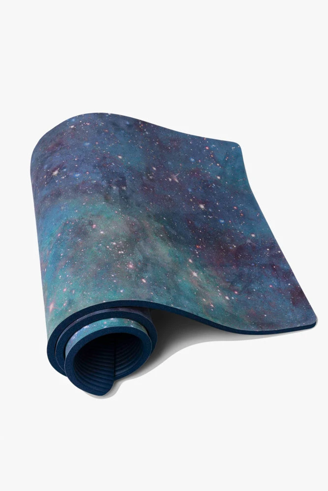 CloudCushion Vegan Suede Yoga Mat - Cool Cosmos 0.5" Thick - Image 6