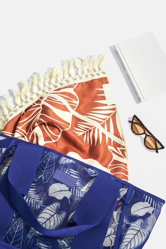 Big Beach Carryall Bag - Blue Palm - Image 9