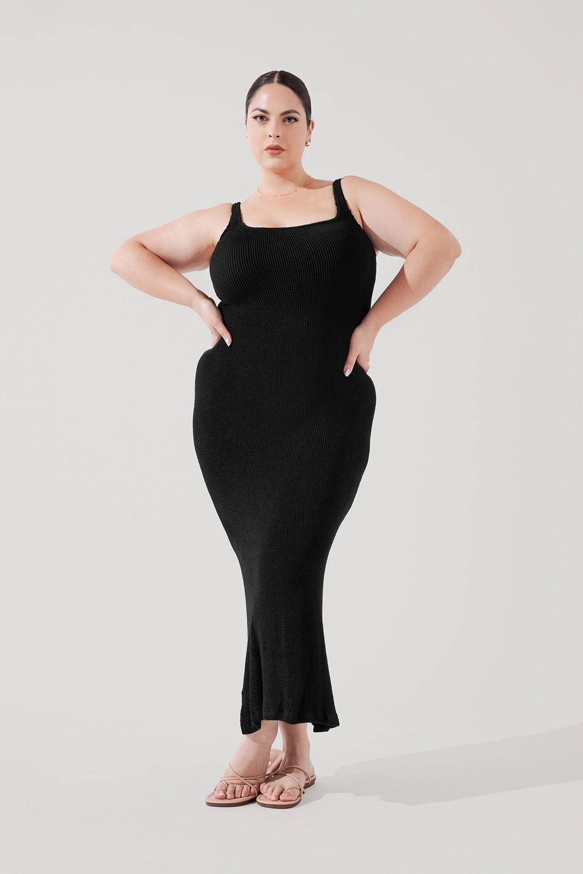 Hourglass Maxi Dress - Black - Image 6