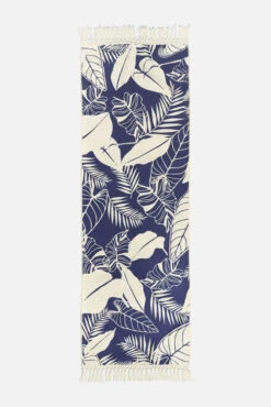 Sand To Studio Towel - Blue Palm And Castaño Palm