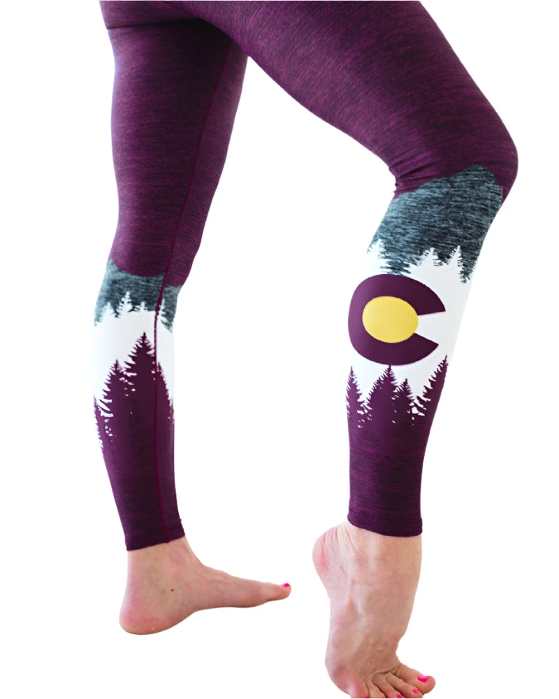 Burgundy Native Yoga Pants