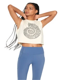 Spiritual Gangster SG Shell Crawford Crop Tank