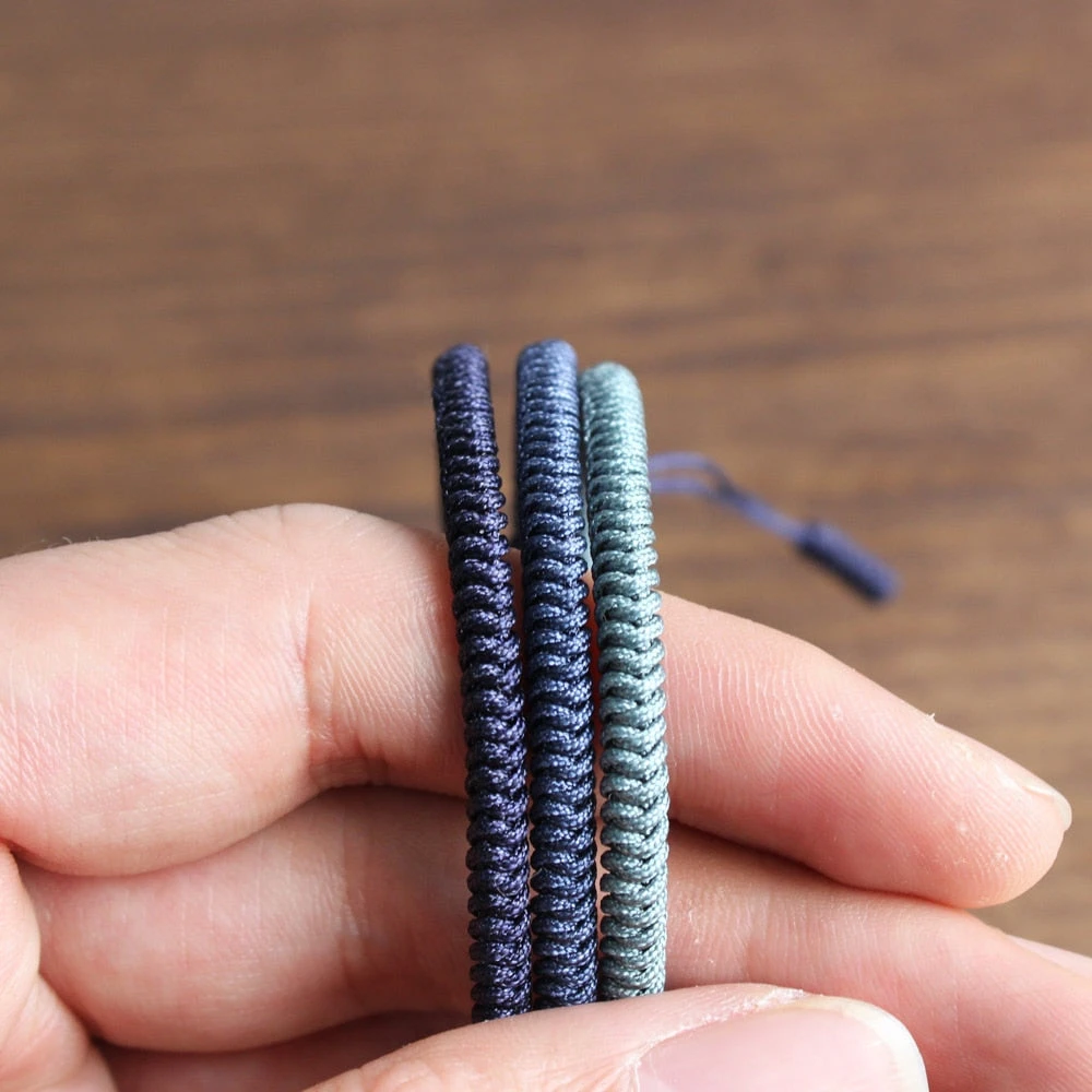 Blue Cyan Tibetan Braided - Image 3