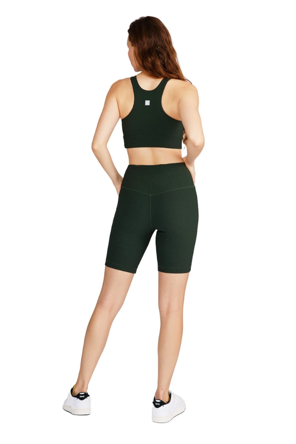 Harper Biker Shorts 8" - Hunter Green - Image 4