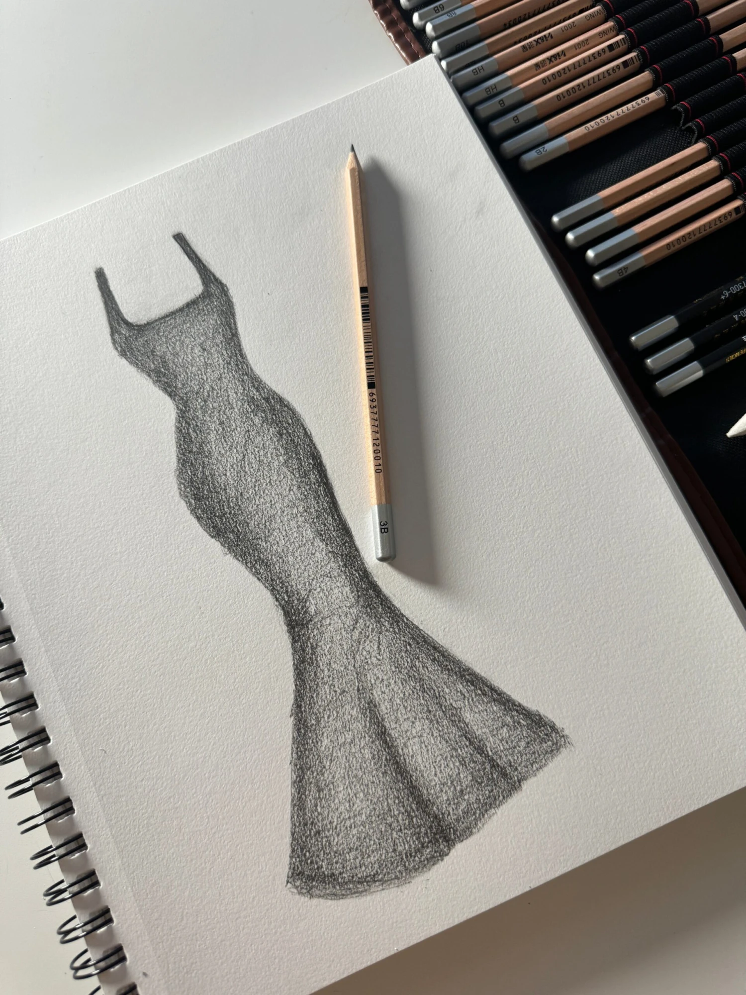 Hourglass Maxi Dress - Black - Image 3