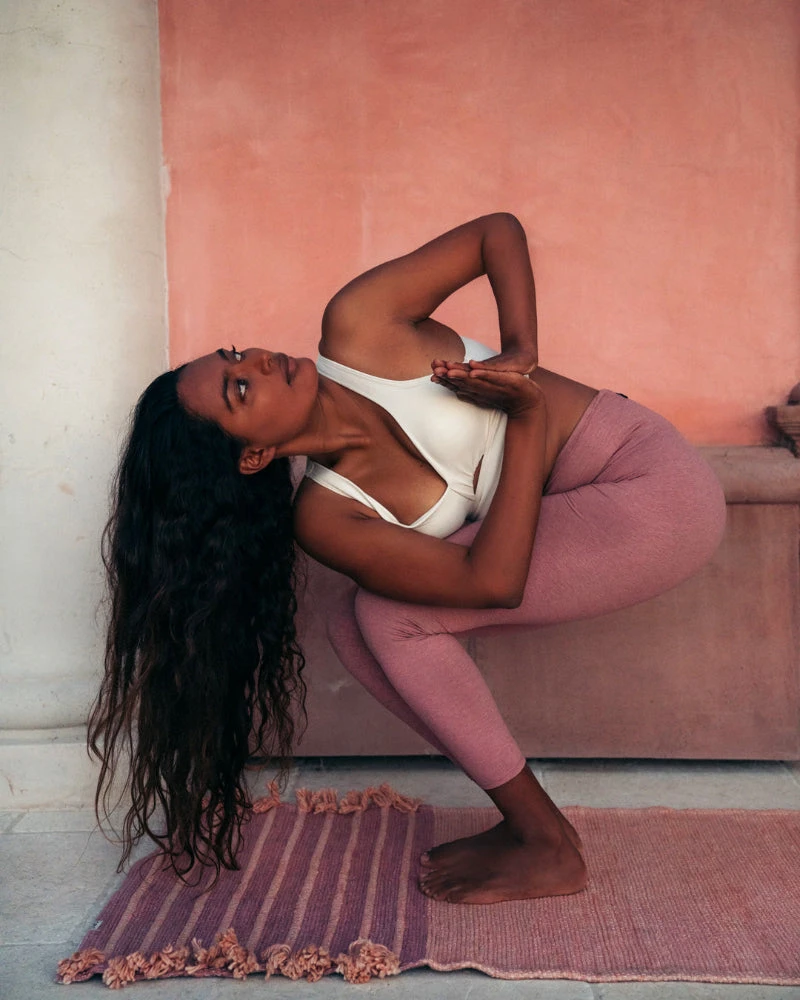 Madder Root & Sappan Wood Ayurvedic Yoga Mat - Long - Image 2