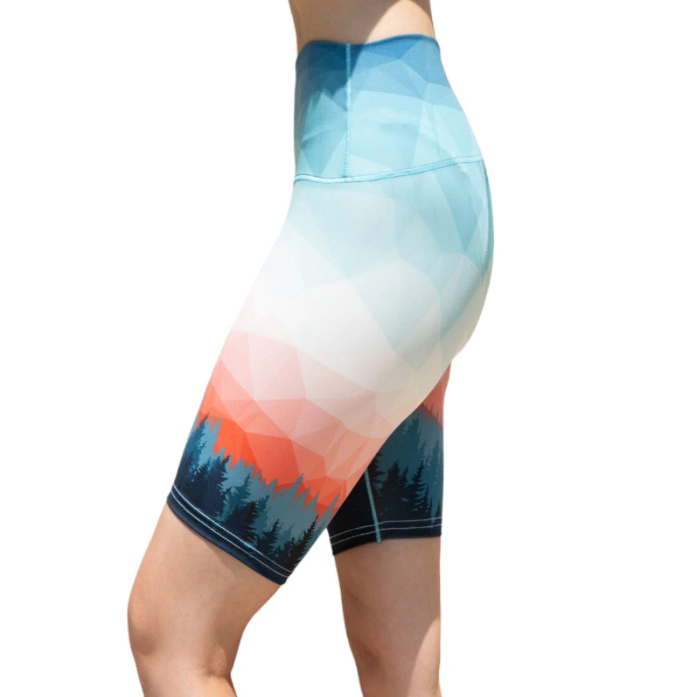 Treeline Trail Biker Yoga Shorts - Image 2