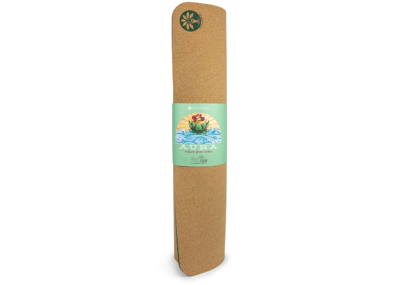 Pond Of Harmony Aura Cork Yoga Mat + Plant Foam - Image 4