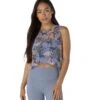 Beyond Yoga Botanical Bouquet Mesh Balanced Cropped Tank