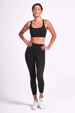 Dharma Bum Poem Recycled Laser 7/8 Leggings Black