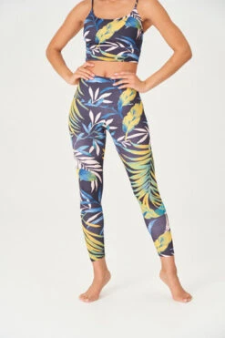 Onzie High Rise Legging Palm Paradise