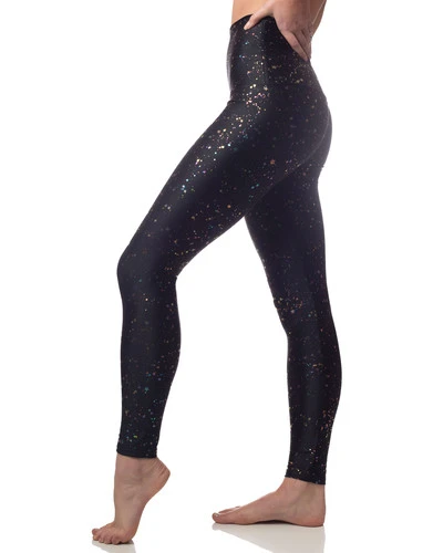 Emily Hsu Star Confetti Foil Leggings - Image 5