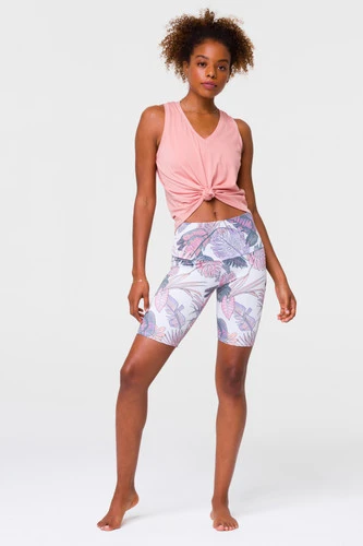 Onzie High Rise Biker Shorts Boho Botanical - Image 3