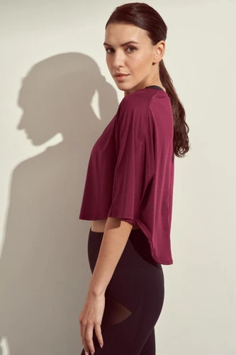 PamMoo Brisk Top Burgundy - Image 3