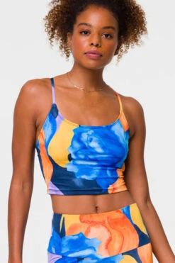 Onzie Belle Cami Crop Tropic Glow