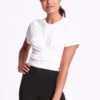 Dharma Bums Yoga Wrap Tee White