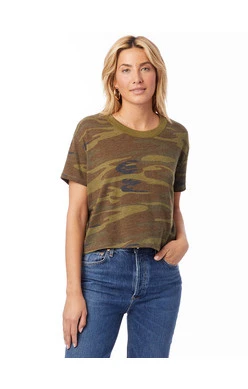 Alternative Apparel Cropped Tee Camo