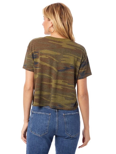 Alternative Apparel Cropped Tee Camo - Image 2