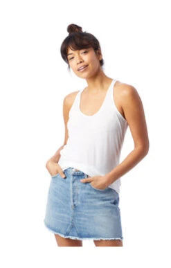 Alternative Apparel Slinky Jersey Tank White