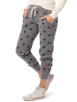 Alternative Apparel Fleece Jogger Grey Stars