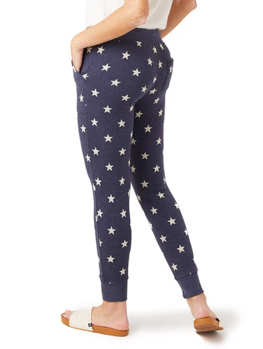 Alternative Apparel Fleece Jogger Blue Stars - Image 2