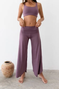 Indigo Luna Layla Flares Aubergine