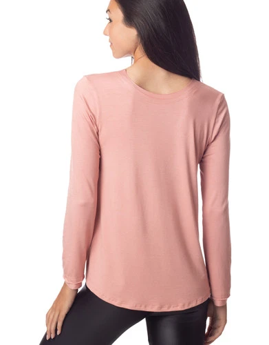 Emily Hsu Sunday Long Tee Dusty Pink - Image 2