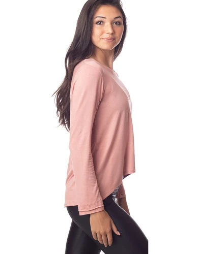 Emily Hsu Sunday Long Tee Dusty Pink - Image 4