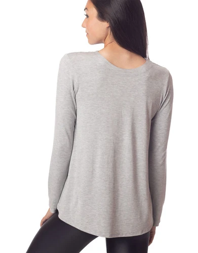 Emily Hsu Sunday Long Tee Heather - Image 2