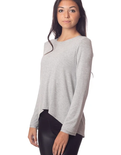 Emily Hsu Sunday Long Tee Heather - Image 5