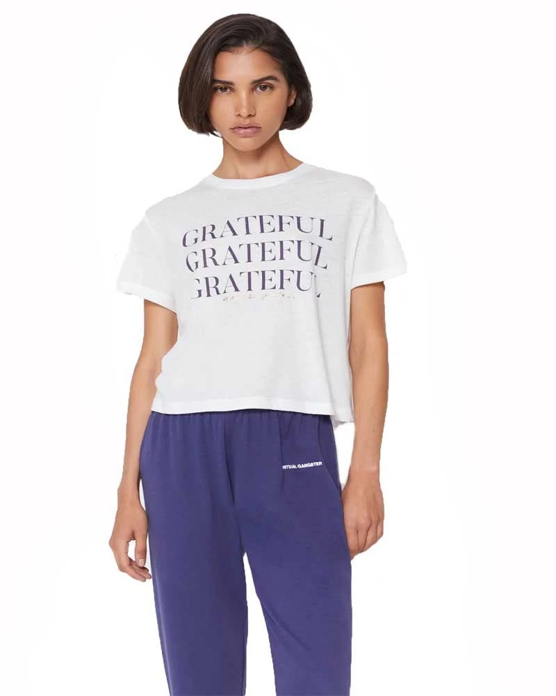 Spiritual Gangster Grateful Crop Tee - Image 2