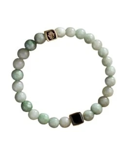 Abundant Support Jade Onyx Hamsa Bracelet