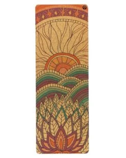 Mountain Magic Aura Cork Yoga Mat + Plant Foam
