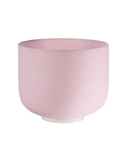 10" Rose Quartz Crystal Singing Bowl F4 - 432 Hz Heart Chakra