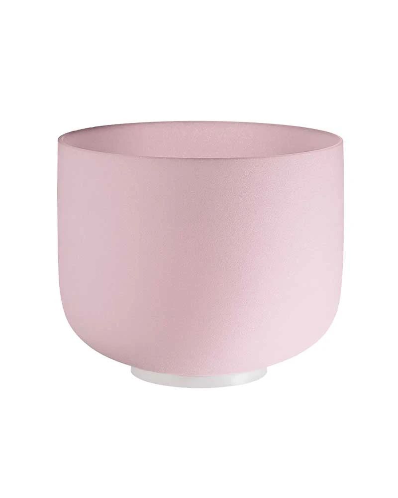 10" Rose Quartz Crystal Singing Bowl F4 - 432 Hz Heart Chakra