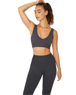 Sage V-Neck Seamless Bra