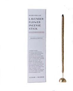 Hand Rolled Lavender Flower Incense Stick