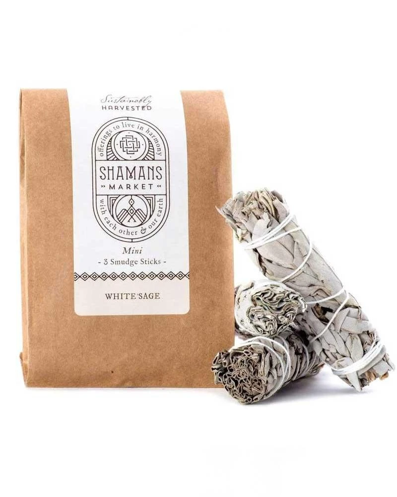 White Sage Smudge Stick Mini 3 Pack