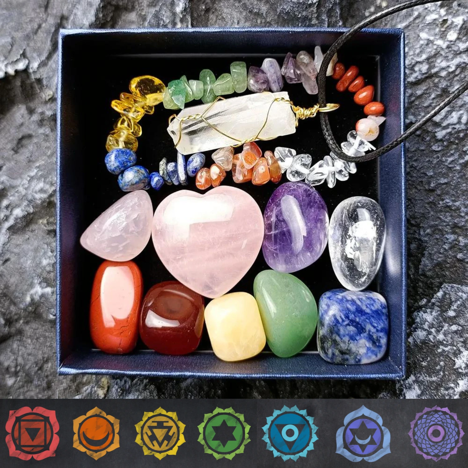 7 Chakra Healing Crystal Box - Image 5